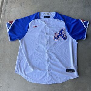 Nike 2023 Atlanta Braves Rosario City Connect Jersey 2XL XXL